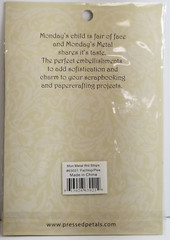 Pressed Petals Metal Stickers 5″ Inspirational Words Faith Hope Peace Crafts