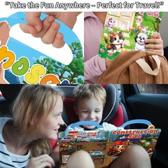 12 Set Reusable Sticker Books for Toddlers 2-4, 3D Puffy Stickers, Party Favors