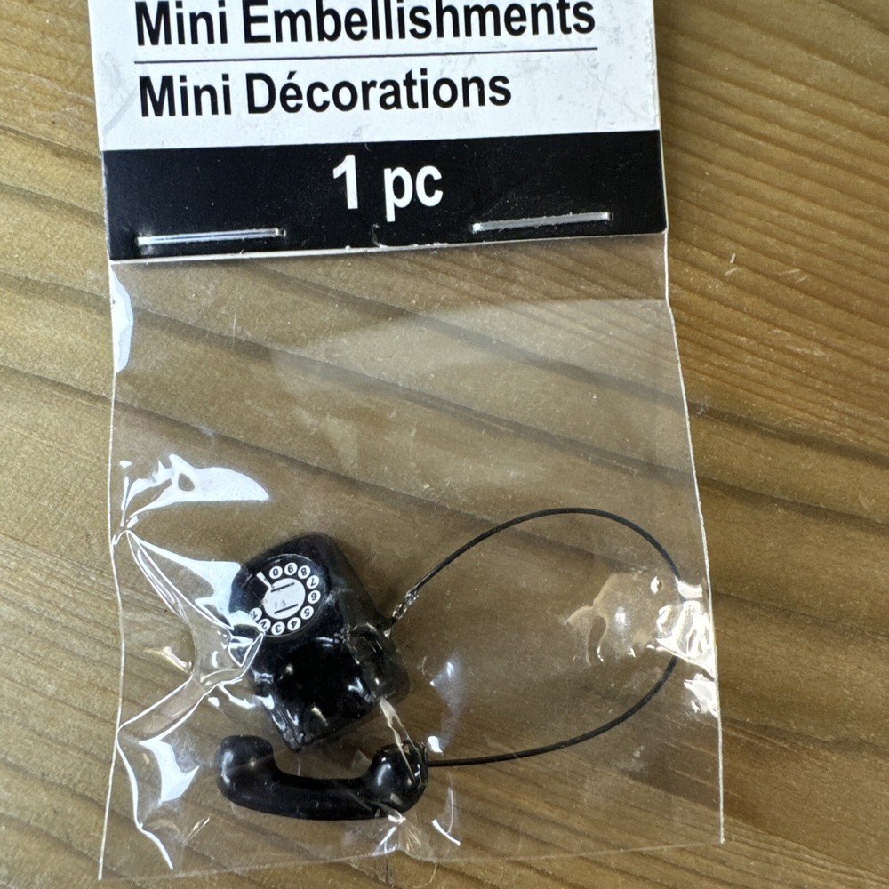 Phone Scrapbooking Embellishment Artminds Dollhouse Miniature Telephone