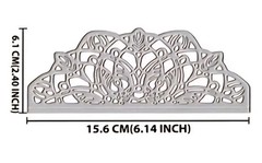 Scrolling Art Deco Edge Border Die Cut Card Making Cutting Dies Fancy Doily Lace