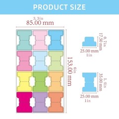 120Pcs Colorful Adhesive Index Label Writable Page Marker for Notebook