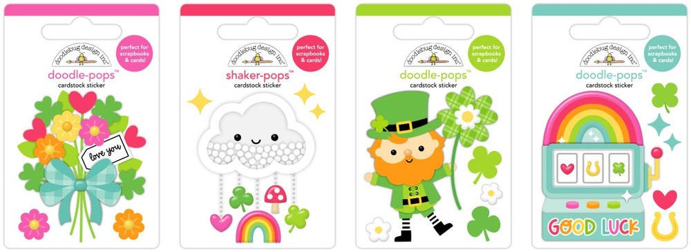 Doodlebug ~ LUCKY ME ~ Doodle-Pops & Shaker Pops ~ All 4