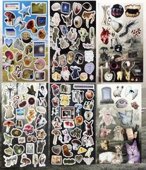 Creepycore 6 Sticker Sheets Scarycute Gothic Insects Horror Theme