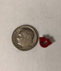 RED LIP ALUMINUM EYELET(12pc) Love•Wedding•Holiday•Couple•Kisses •Valentines Day