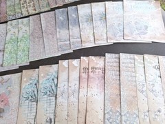100 Pc Ephemera Paper Pack Rumoured Flower Letter Lace Dances