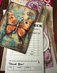 #742 – RANDOM 15 PCS VINTAGE FLORAL SCRAPBOOK JUNK JOURNAL KIT / LOT