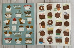 S’mores And Chocolate Scratch Sniff Stickers 2 Single Sheets New Comfort Food