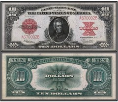 $10 Ten Dollar 1923 Legal Tender Note (US CURRENCY STICKERS) Lot Of 1