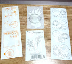 Mrs Grossman’s Vintage Fall Stickers Corn Wheat Wreaths Harvest