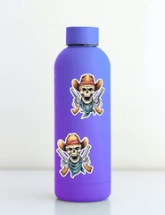 Cowboy Skull Western Vinyl Stickers Set Scrapbooking Laptop Water Bottle