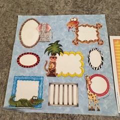 Vintage New Baby Scrapbook Supplies Lot Fiskars Stickers Photo Corners Paper