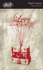 Glitz Design, Happy Travels, Paper Layers, Vintage Travel Posters, Collage Pages