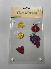 Quilled Fruit Stickers Charming Moment Walmart New In Package