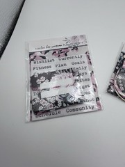 Scarlet Lime The Planner Society Purple Floral Sticky Notes Index Tabs Combo New