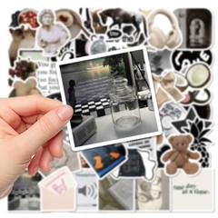 50pcs RETRO Vintage Stickers,Waterproof No Residue, 230