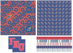 University of Kansas Jayhawks NCAA Scrapbook Kit Sticker Paper Die Cut U-CHOOSE