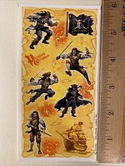 Pirates of the Caribbean Sticker Sheet Scrapbook Planner Craft Stickers