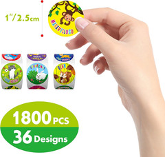 1800 Teacher Reward Encouragement Motivational Spanish Espanol Sticker in 36 Ani