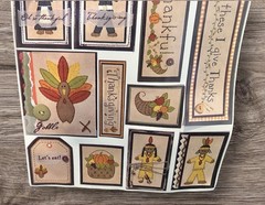 Thanksgiving Daisy D’s Elements Pilgrims Indians Scrapbooking Stickers NEW