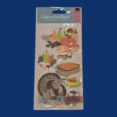 Stickers: Thanksgiving Autumn Sunflowers Seeds Jolees Boutique EK Success Sticko