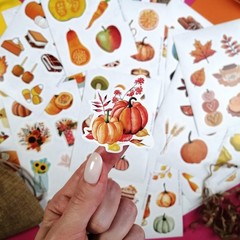 Fall Stickers, Autumn-Themed Stickers with Pumpkins, Leaves, Animals & More –…