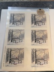 Pk Glitz Art Acetate Holiday Sheets 6 Packages. Vintage Hues & Black/white New