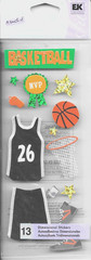 Basketball Uniform Net Shoes Game Play Team Sports MVP Star Jolee’s Stickers