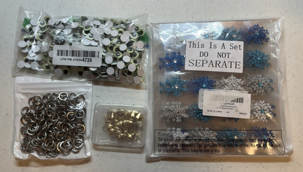 CRAFTING SUPPLIES, Mixed Materials As Pictured