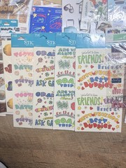 Large Scrapbook Sticker And Embellishment Lot 60 Packs New Stickers Loose Sheets