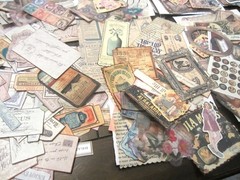 100pc Vintage Junk Journaling Supplies Theme: Post Card, Travel & Ticketing