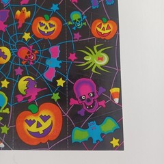 Vintage Lisa Frank Sticker Sheet S129 -Halloween -Pumpkins -HTF Rare 80s Unused
