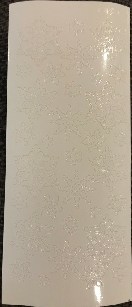 **CLEARANCE** Winter Christmas Snowflakes Various Sizes – 353912 wh/wh