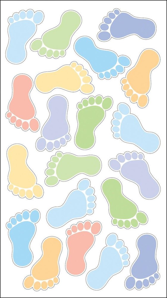 Sticko Footprints Boy Stickers 20 pc Baby