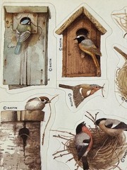 Marjolein Bastin Stickers Sheets Bird Nests Birdhouses 1994 Vintage Hallmark