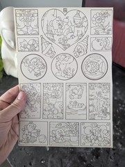 Vintage 80s Color Your Own Stickers Sheets Lot Of 13 Pgs Rainbows Bears Unicorns