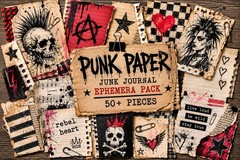Mystery Junk Journal Scrap Pack – Vintage Ephemera Bundle