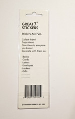 Great 7 Shiny Stickers 1 Strip Brand New Package ~Bears~ Vintage
