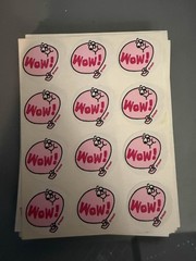 Vintage TREND Scratch and Sniff Stickers Loose / Full Sheet Of 12 «Wow!»