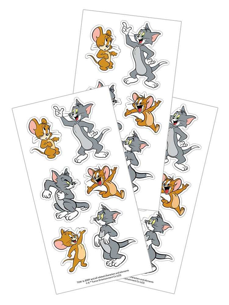 Tom & Jerry Cartoon Stickers Planner Supply Craft Scrapbook Party Favors