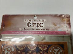 2012 NIP Industrial Chic Susan Lenart Kazmer 16pcs LABELS Decoupage Scrapbooking