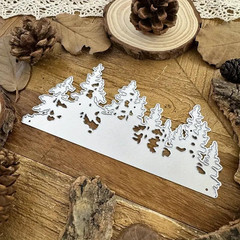 Christmas Tree Line Metal Die Cuts for Card Making,Merry Christmas Tree Snowfake
