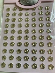 3D ADHESIVE GEMSTONE FLOWER FLORAL DESIGN 70 PCS