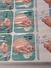 Artis Paper Magic Group Pig Pen Pals Pig Stickers 6 Sheets (2 Bonus Sheets) New
