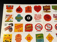 Scholastic Book Clubs 40 Sticker Sheet Set Coalgate Satire 1984 Vintage