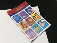 Vintage 1990’s Disney Aladdin Stickers – 36 Stickers – Cleo/Gibson Cards