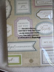 Anna Griffin Sending Sympathy 3D Stickers AG643 SEALED 50 Pc Sentiment Scrapbook
