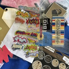 Large Lot Scrapbooking Lot Stickers Embellishments Rub Ons, Studio Life, John De