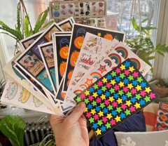 Vintage Full Sticker Sheets: Hallmark, AGC, Dennison, Sanrio+, You Choose!