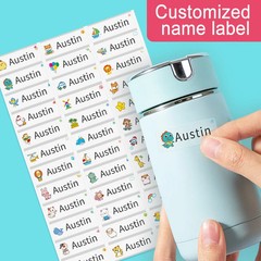 Custom Waterproof Transparent Name Stickers Personalized Labels for Kids School
