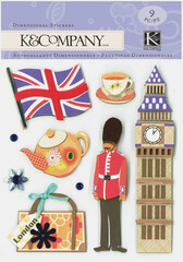 London England Big Ben Tea Royal Guard Travel Visit K & Company Stickers